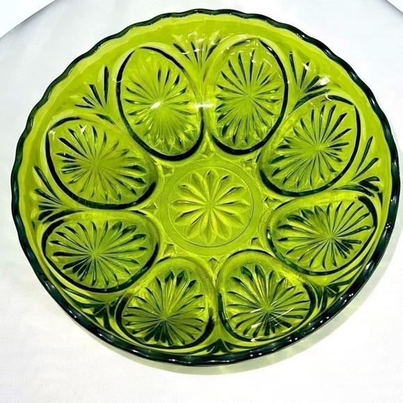 𝅺VINTAGE Hazel Atlas Anchor Hocking Serving Dish - Picture 1 of 2